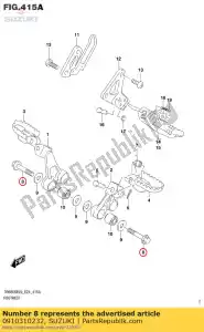 Suzuki 0910310232 parafuso - Lado inferior