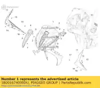 1B001674000DU, Piaggio Group, os?ona przednia piaggio medley rp8ma0120, rp8ma0121 125 2016 2017 2018 2019, Nowy