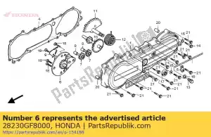 Honda 28230GF8000 sprocket comp., starter d - Bottom side