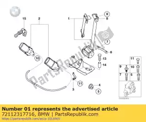 bmw 72112317716 cintura di sicurezza a destra - Vista semplice