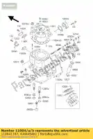 110041187, Kawasaki, tête de joint, acier, t = 0,2 kawasaki kx  e kx500 500 , Nouveau