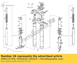 Aprilia AP8123769, Sello de aceite, OEM: Aprilia AP8123769