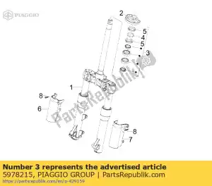 Piaggio Group 5978215 zespó? ?o?yska kierownicy. - Dół