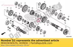 Aquí puede pedir arandela, empuje involuta, de Honda , con el número de pieza 90403KSE670: