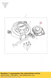 Here you can order the cover protector crank from Triumph, with part number A9610206: