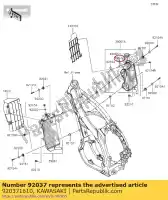 920371610, Kawasaki, braçadeira klf185-a1 kawasaki  eliminator er gpx gpz gtr kfx klf klr kmx kx tr vn voyager vulcan zg zx zxr zz r zzr 125 200 250 300 450 500 600 700 750 800 1200 1400 1700 1985 1987 1988 1989 1990 1991 1992 1993 1994 1995 1996 1997 1998 1999 2000 2001 2002 2003 2004 2005 2006 , Novo