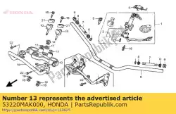 geen beschrijving beschikbaar van Honda, met onderdeel nummer 53220MAK000, bestel je hier online: