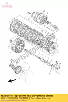 2H7163960000, Yamaha, behuizing, drukschroef yamaha bt xv xvs 750 1000 1100 1986 1988 1989 1991 1992 1994 1995 1996 1997 1998 1999 2000 2001 2002 2003 2004 2005 2006, Nieuw