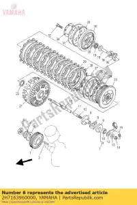 yamaha 2H7163960000 behuizing, drukschroef - Onderkant