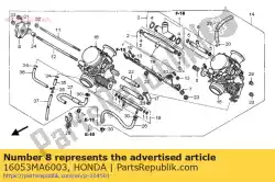 Ici, vous pouvez commander le ressort, bobine de compression auprès de Honda , avec le numéro de pièce 16053MA6003:
