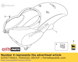 Aprilia 63597700A3, Ensemble de décalcomanies, OEM: Aprilia 63597700A3