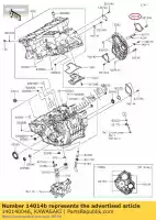 140140046, Kawasaki, pozycja p?yty zx1000jbf kawasaki  zx 1000 2011 2012 2013 2014 2015 2016 2017 2018 2019 2020, Nowy