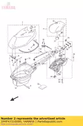 Here you can order the cover, seat from Yamaha, with part number 1PHF47310000: