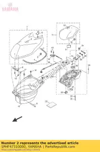 yamaha 1PHF47310000 cover, seat - Bottom side