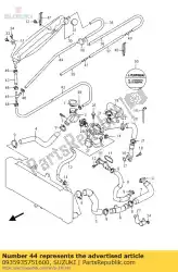 Here you can order the hose,3. 5x7. 5x60 from Suzuki, with part number 0935935751600: