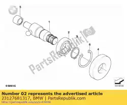 Here you can order the grooved ball bearing from BMW, with part number 23127681317: