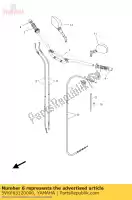 5VKF63120000, Yamaha, linka, przepustnica 2 yamaha xt 660 2004 2005 2006 2007 2008 2009 2010 2011 2012 2014 2015, Nowy