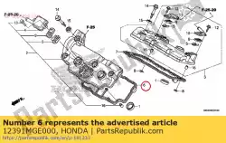 Here you can order the gasket, fr. Cylinder head from Honda, with part number 12391MGE000: