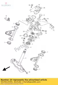 suzuki 5624015500 coussin, inférieur - La partie au fond