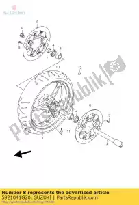 suzuki 5921041G20 disco comp, frente - Lado inferior