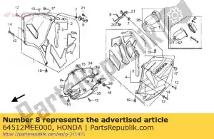 Honda 64512MEE000 stay, r. middle cowl - Bottom side