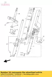 Here you can order the spring, front fork from Yamaha, with part number 5JN231410000: