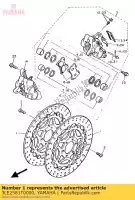 3LE2581T0000, Yamaha, conjunto de freio a disco (esquerda) yamaha fzr 1000, Novo