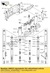 Here you can order the cylinder-set-fork from Kawasaki, with part number 440230004: