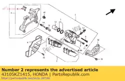 Here you can order the brake pads from Honda, with part number 43105KZ1415: