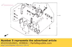 Aquí puede pedir pinza comp., l. Fr. De Honda , con el número de pieza 45101GS2601: