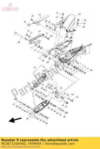 yamaha 903872200900 collar - Lado inferior