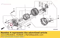 31111MCA003, Honda, zestaw uszczelek honda  gl 1800 2001 2002 2003 2004 2005 2006 2007 2008 2009 2010 2012 2013 2017, Nowy