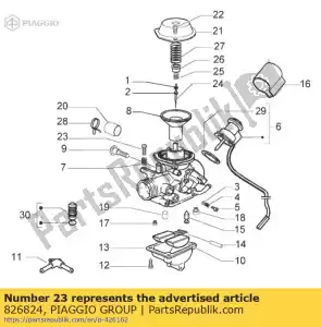 Piaggio Group 826824 screw - Bottom side