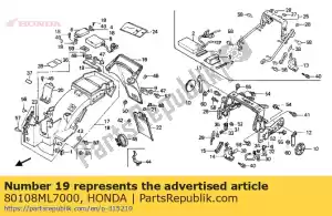 Honda 80108ML7000 stop, vonk uni - Onderkant