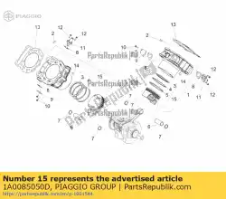 Here you can order the piston (d) from Piaggio Group, with part number 1A0085050D: