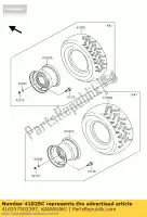 410257502397, Kawasaki, jante, rr, 12x7.5at, f.s.blac kawasaki kvf360 4x4 360 , Nouveau