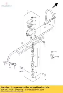 suzuki 6960437F30 zestaw cylindra, dot - Dół