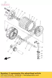 Qui puoi ordinare capo, frizione da Yamaha , con numero parte 37F163710100: