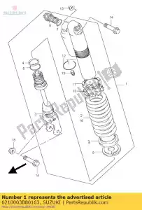 suzuki 6210003B80163 absorber assy,r - Bottom side