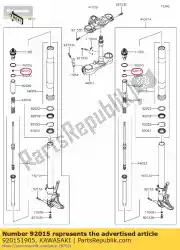 Aqui você pode pedir o nut kx250-j2 em Kawasaki , com o número da peça 920151905: