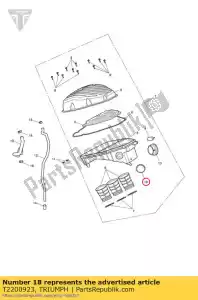 triumph T2200923 intake bung - Bottom side