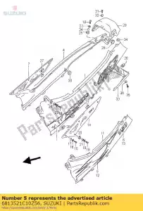 Suzuki 6813521C10Z56 fita, moldura de enseada - Lado inferior