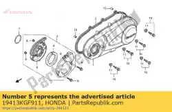 Qui puoi ordinare condotto, copertura della cinghia da Honda , con numero parte 19413KGF911: