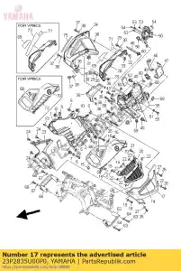 yamaha 23P2835U00P0 paneel 1 - Onderkant