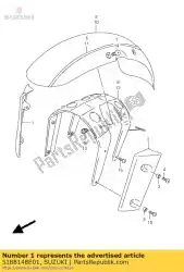 Here you can order the cover,ff side,r from Suzuki, with part number 5188148E01: