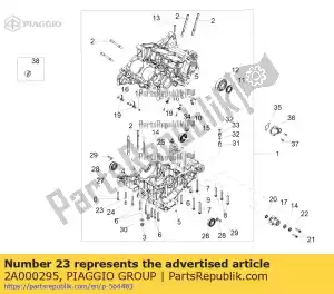 Piaggio Group 2A000295 stud bolt - Bottom side