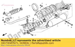 Here you can order the band, muffler from Honda, with part number 18373HA7671: