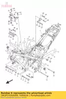 1WDF193A0000, Yamaha, protettore yamaha  mt yzf r 300 320 660 2015 2016 2017 2018 2019 2020 2021, Nuovo