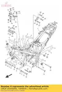 yamaha 1WDF193A0000 beschermer - Onderkant