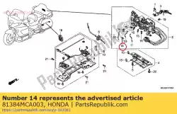Here you can order the spring from Honda, with part number 81384MCA003: